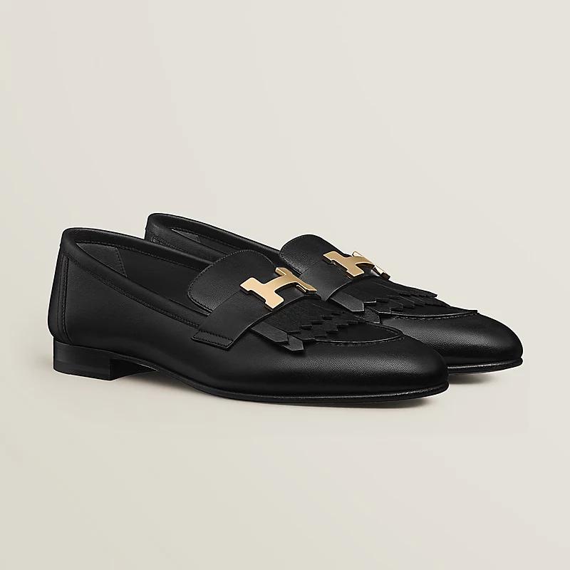 Giày Hermes Royal Loafer Nữ Đen